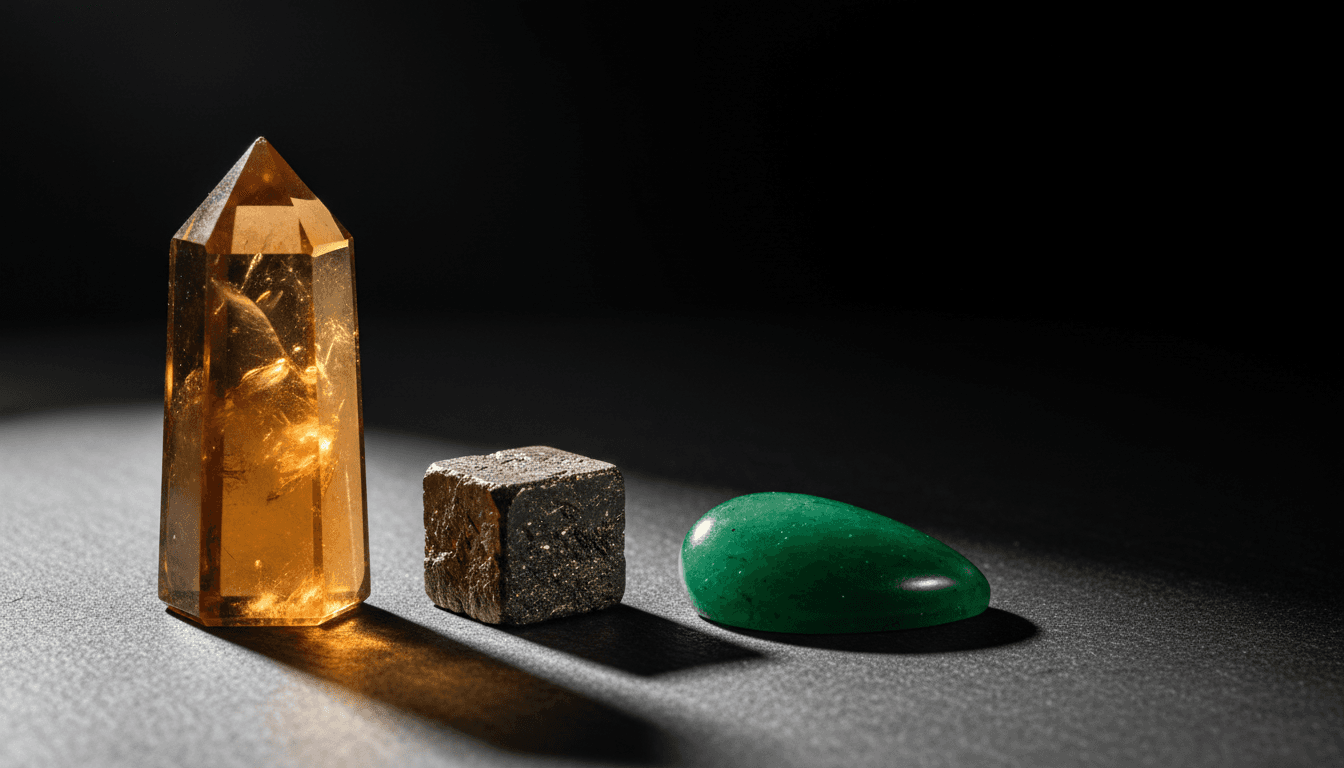 Wealth Collection citrine and pyrite